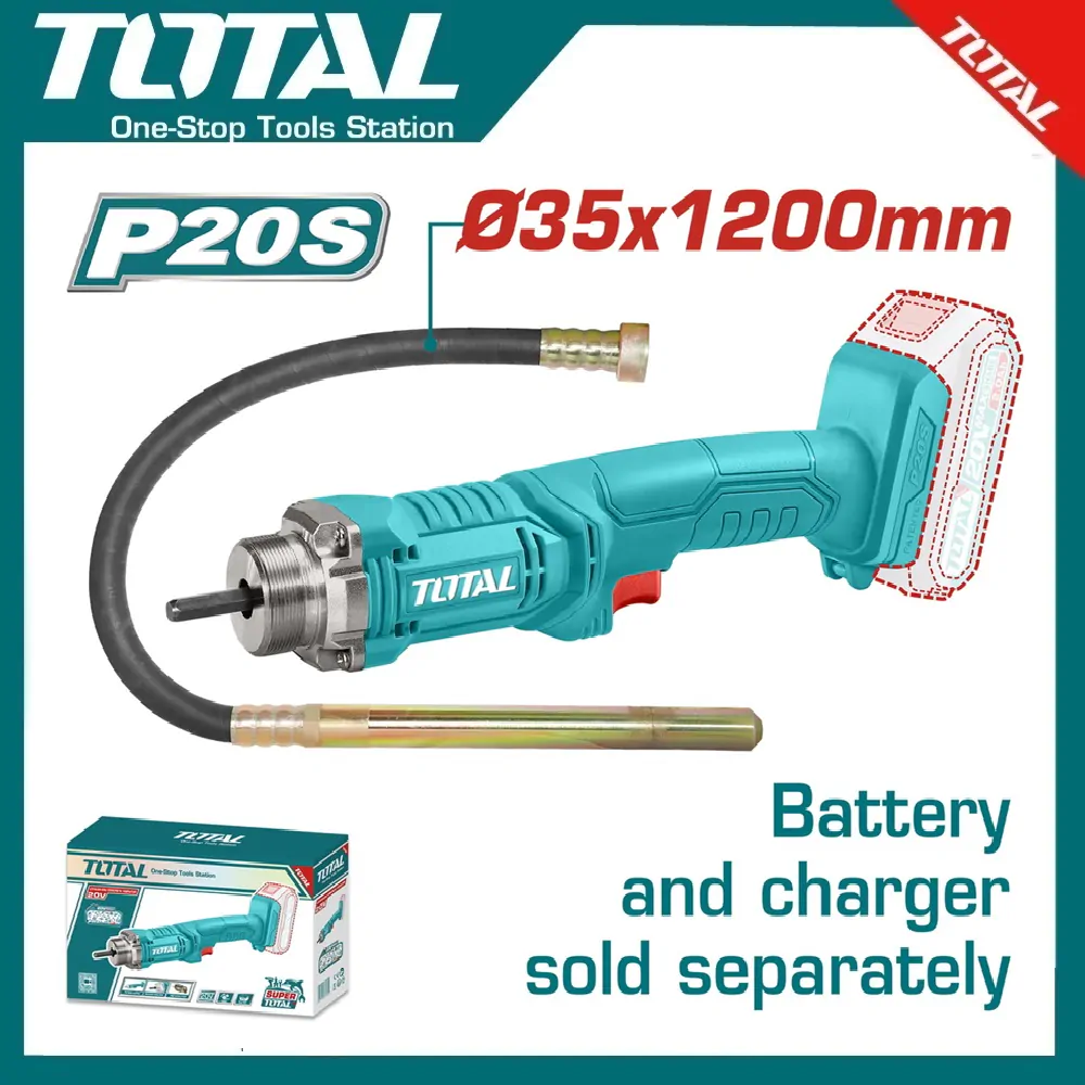 TOTAL TCVLI202301 Cordless Concrete Vibrator
