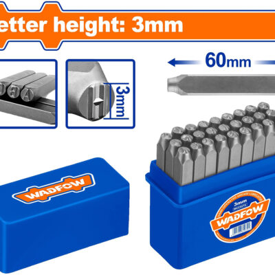 WADFOW   WCC9593 9 PCS DIGIT PUNCH SET