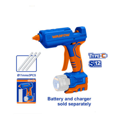 WADFOW   WLU1412 LITHIUM-ION CORDLESS GLUE GUN