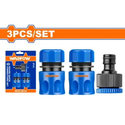 WADFOW   WQC2E33 3 PCS HOSE QUICK CONNECTORS SET