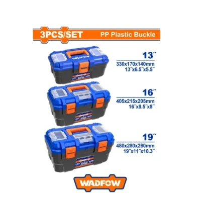 WADFOW   WTB2103 3 PCS PLASTIC TOOL BOXES SET