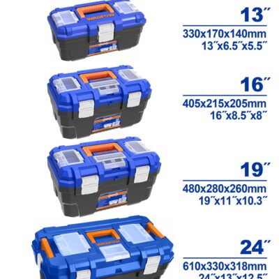 WADFOW   WTB4104 4 PCS PLASTIC TOOL BOXES SET