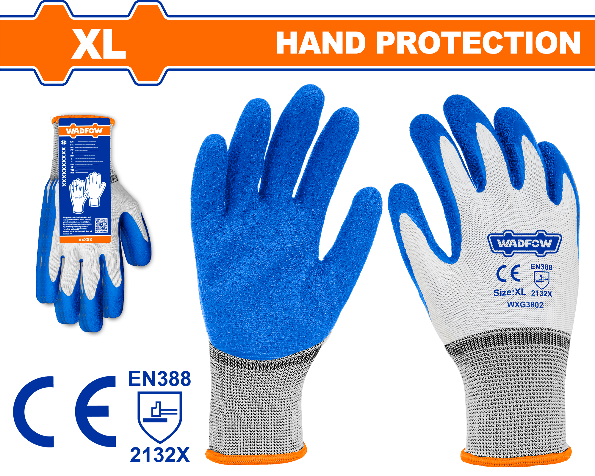 WADFOW WXG3802 LATEX GLOVES