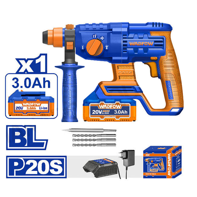 WADFOW   WLM1522 LITHIUM-ION CORDLESS ROTARY HAMMER