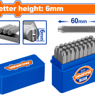 WADFOW   WCC9276 27 PCS LETTER PUNCH SET