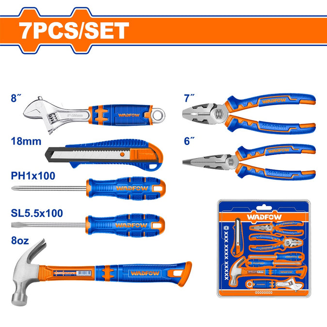 WADFOW   WHS5307 7 PCS HAND TOOLS SET