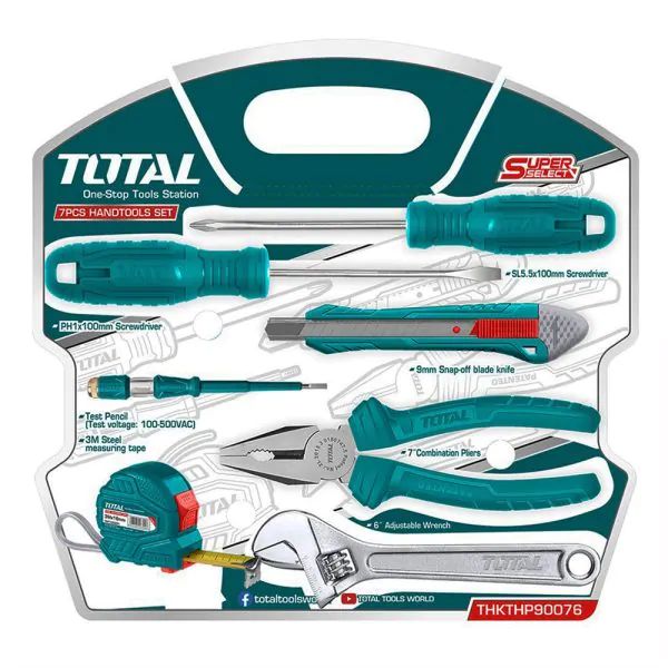 TOTAL THKTHP90076 7Pcs Handtools Set