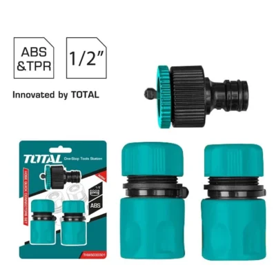 TOTAL THWS030301 3 Pcs Hose Quick Connectors Set