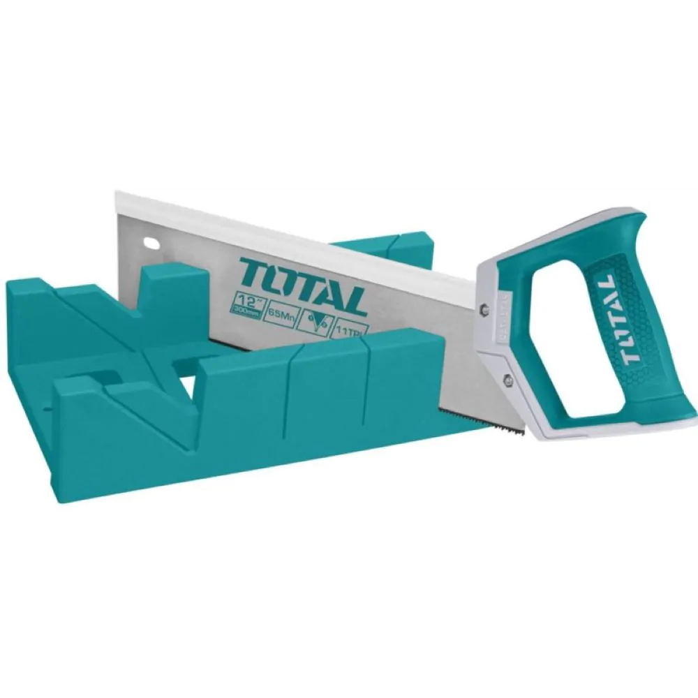 TOTAL THTK591262 Mitre Box And Back Saw Set