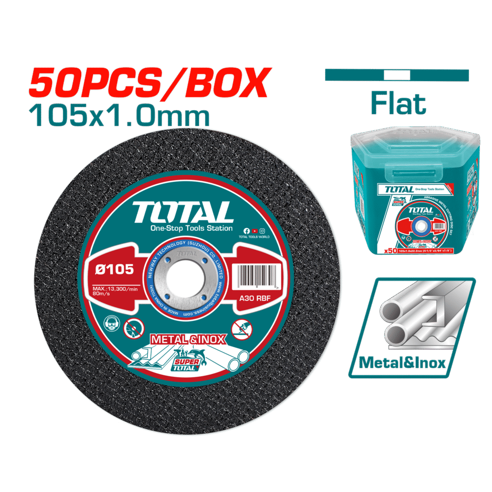 TOTAL TAC20110550 Abrasive Metal Cutting Disc Set