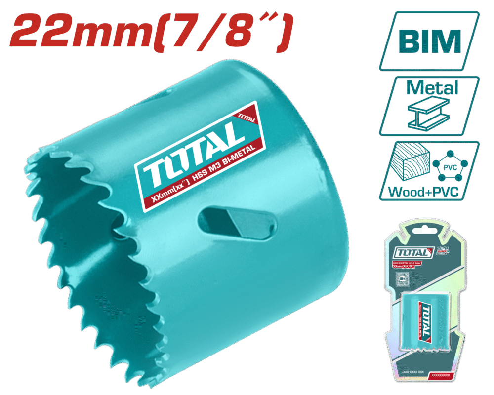 TOTAL TAC410221 Hss Bi-Metal Hole Saw