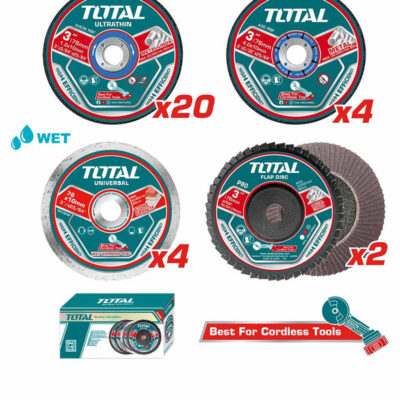 TOTAL TAC97630 Cutting And Grinding Disc Set