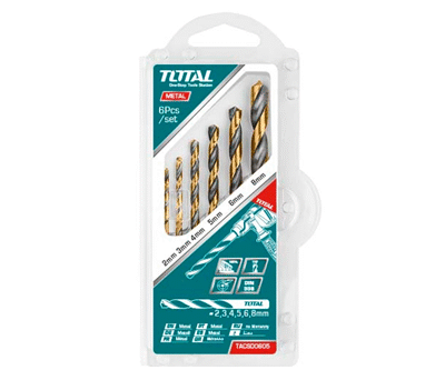TOTAL TACSD0605 Hss Twist Drill Bits Set