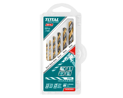 TOTAL TACSD0605 Hss Twist Drill Bits Set