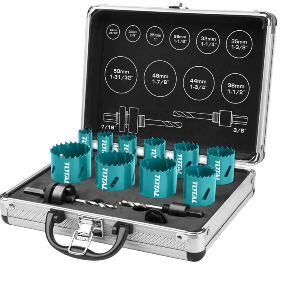 TOTAL TACSH1121 Bi-Metal Hole Saw Set