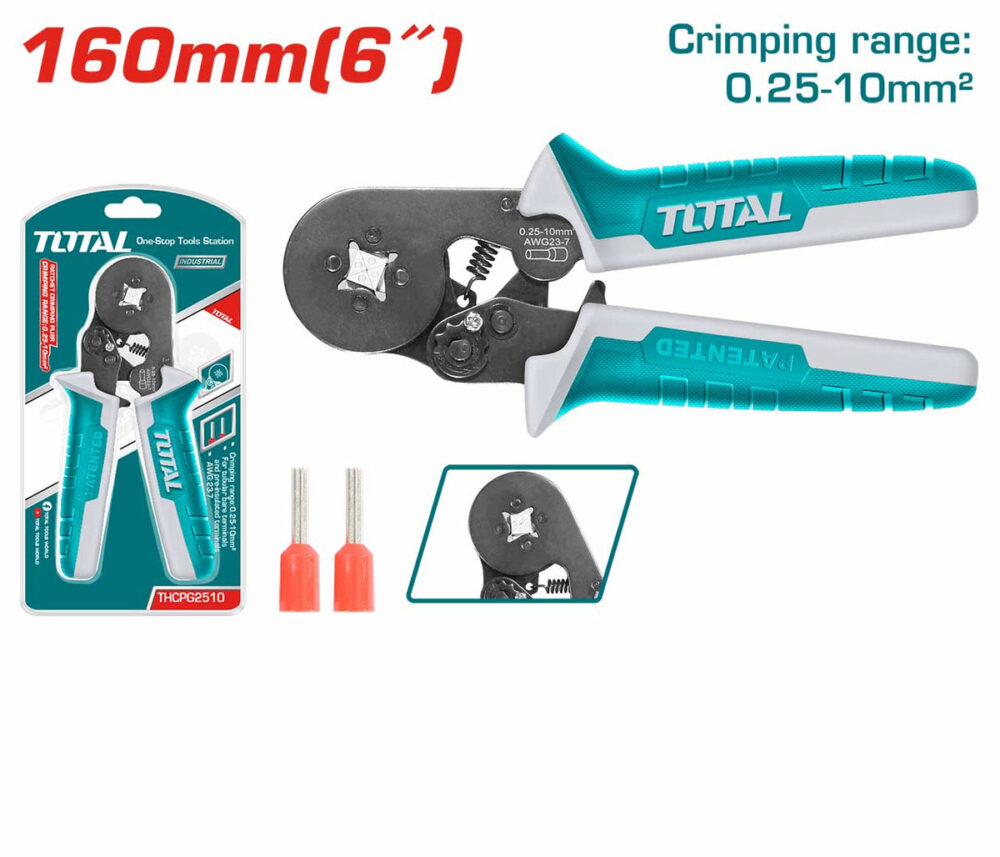 TOTAL THCPG2510 Ratchet Crimping Plier