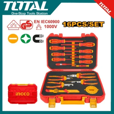 TOTAL THKITH1601 16 Pcs Insulated Handtools Set