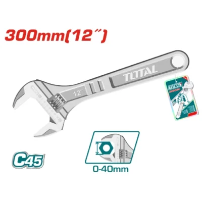 TOTAL THT1010123 Adjustable Wrench