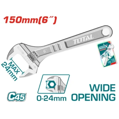 TOTAL THT101063 Adjustable Wrench
