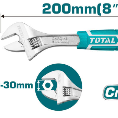 TOTAL THT101086 Adjustable Wrench