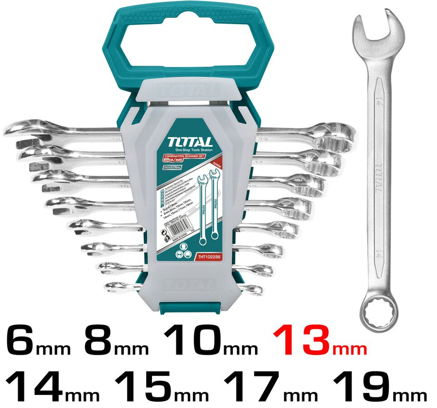 TOTAL THT102286-I 8Pcs Combination Spanner Set