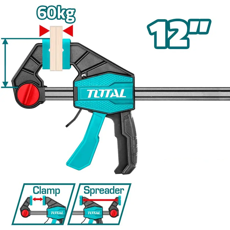 TOTAL THT1340602 Quick Bar Clamps