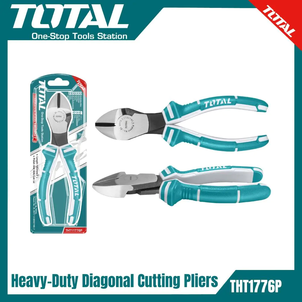 TOTAL THT1776P Heavy-Duty Diagonal Cutting Pliers