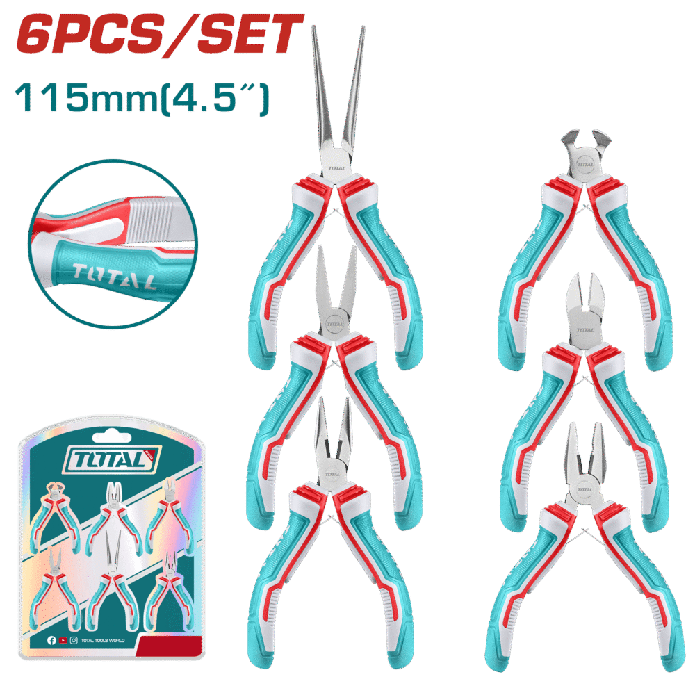 TOTAL THT2K0302 3 Pcs Insulated Pliers Set