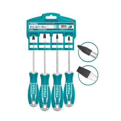 TOTAL THT250604 4 Pcs Screwdriver Set