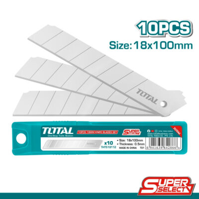 TOTAL THT519112 10 Pcs 18Mm Knife Blades Set