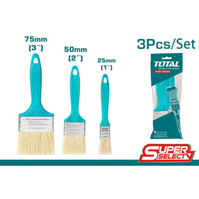 TOTAL THT8450301 3 Pcs Paint Brush Set