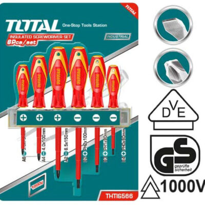 TOTAL THTIS566 6 Pcs Insulated Screwdriver Set