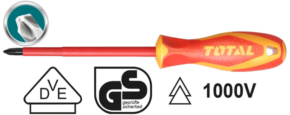 TOTAL THTISPH2100 Insulated Screwdriver