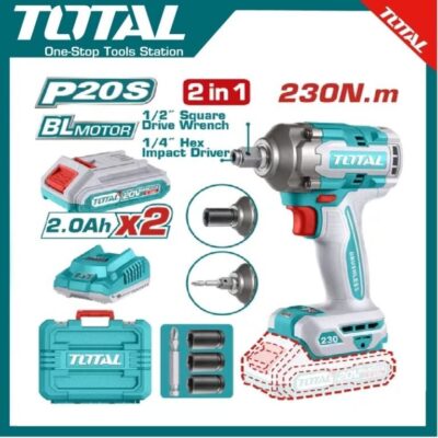 TOTAL TIWLI20236 Cordless Impact Driver&Wrench