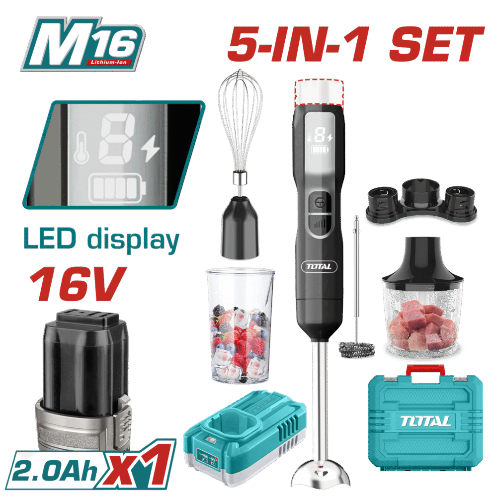 TOTAL TJB048K Cordless Hand Blender