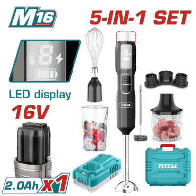 TOTAL TJB048K Cordless Hand Blender