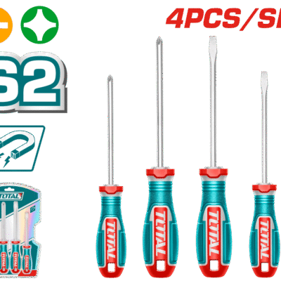 TOTAL TKSDS0426 4 Pcs Screwdriver Set
