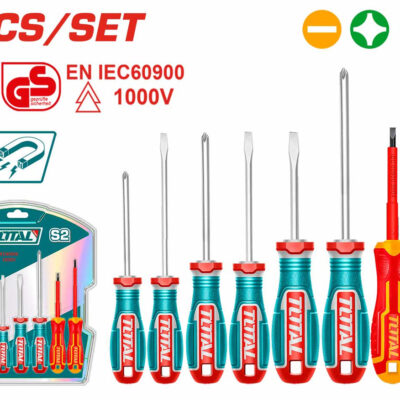 TOTAL TKSDS0836 8 Pcs Screwdriver Set