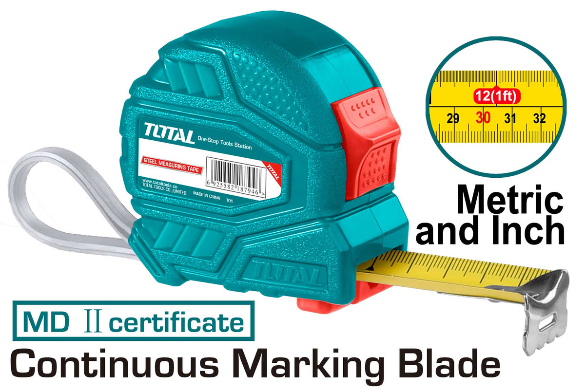 TOTAL TMT126352 Steel Measuring Tape