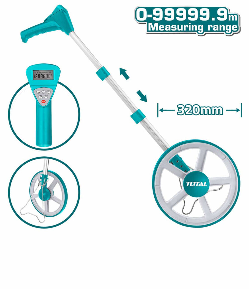 TOTAL TMT19923 Digital Display Measuring Wheel