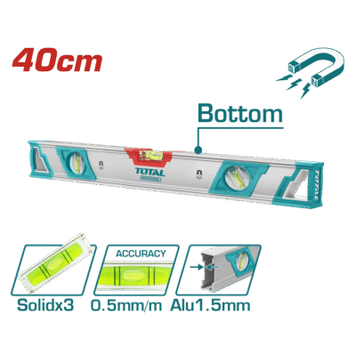 TOTAL TMT24086M Spirit Level With Powerful Magnets