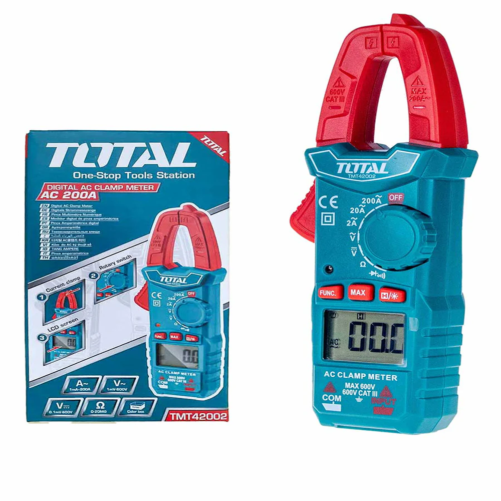 TOTAL TMT42002 Digital Ac Clamp Meter