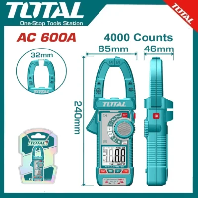 TOTAL TMT766001 Digital Ac Clamp Meter