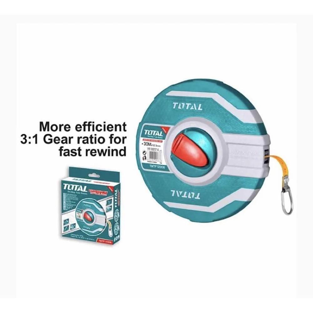 TOTAL TMTF12306 Fibreglass Measuring Tape