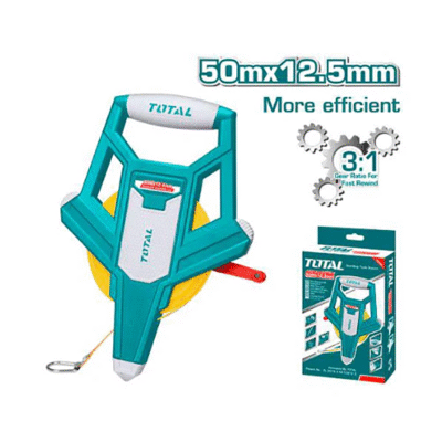 TOTAL TMTF12506 Fibreglass Measuring Tape