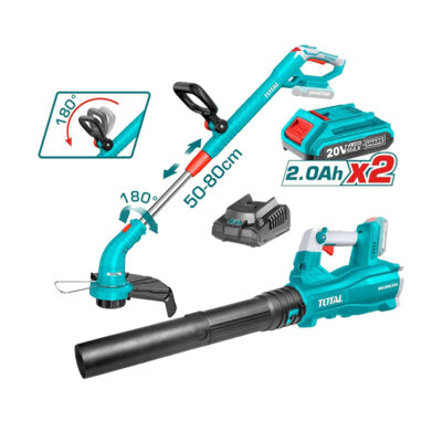 TOTAL TOSLI23024 Cordless Grass Trimmer And Blower Combo Kit