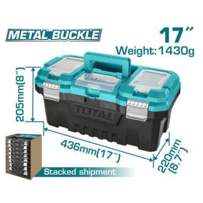 TOTAL TPBX0172 17" Plastic Tool Box