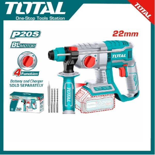 TOTAL TRHLI20208 Cordless Rotary Hammer
