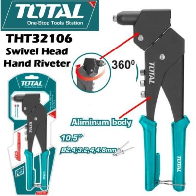 TOTAL THT32106 360°Swivel Head- Hand Riveter