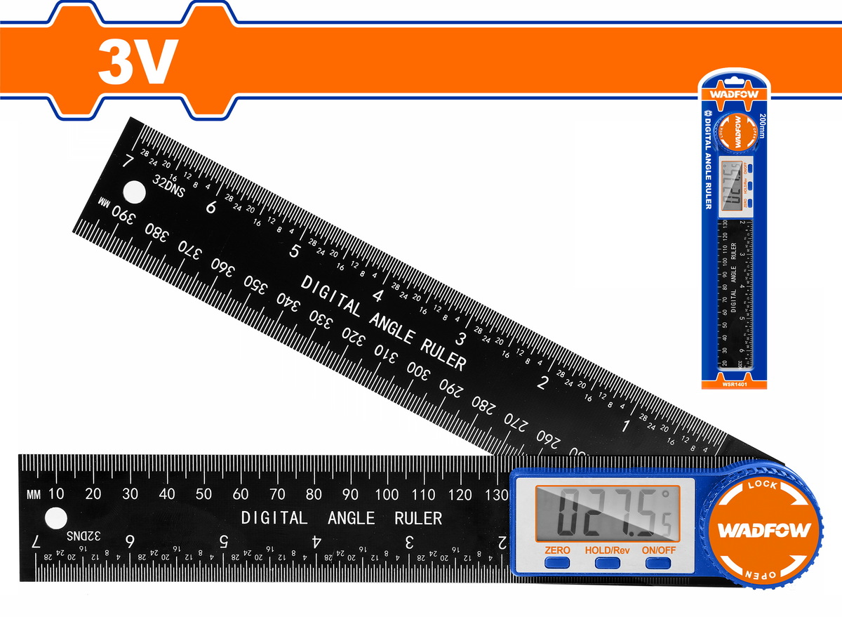 WADFOW WSR1401 Digital Angle Ruler | SATCO
